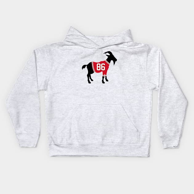 Jack Hughes GOAT Kids Hoodie by cwijeta